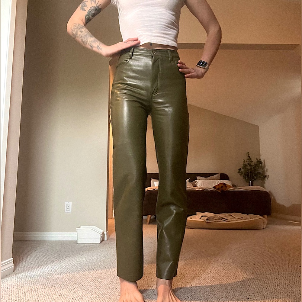 WILFRED ARITZIA MELINA PANTS- Olive Size 4